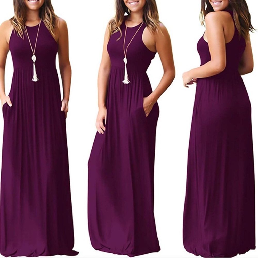 Casual Maxi Dress with Pockets